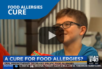 Dr. Chacko’s patient and mom discuss oral immunotherapy for food allergies on CBS News