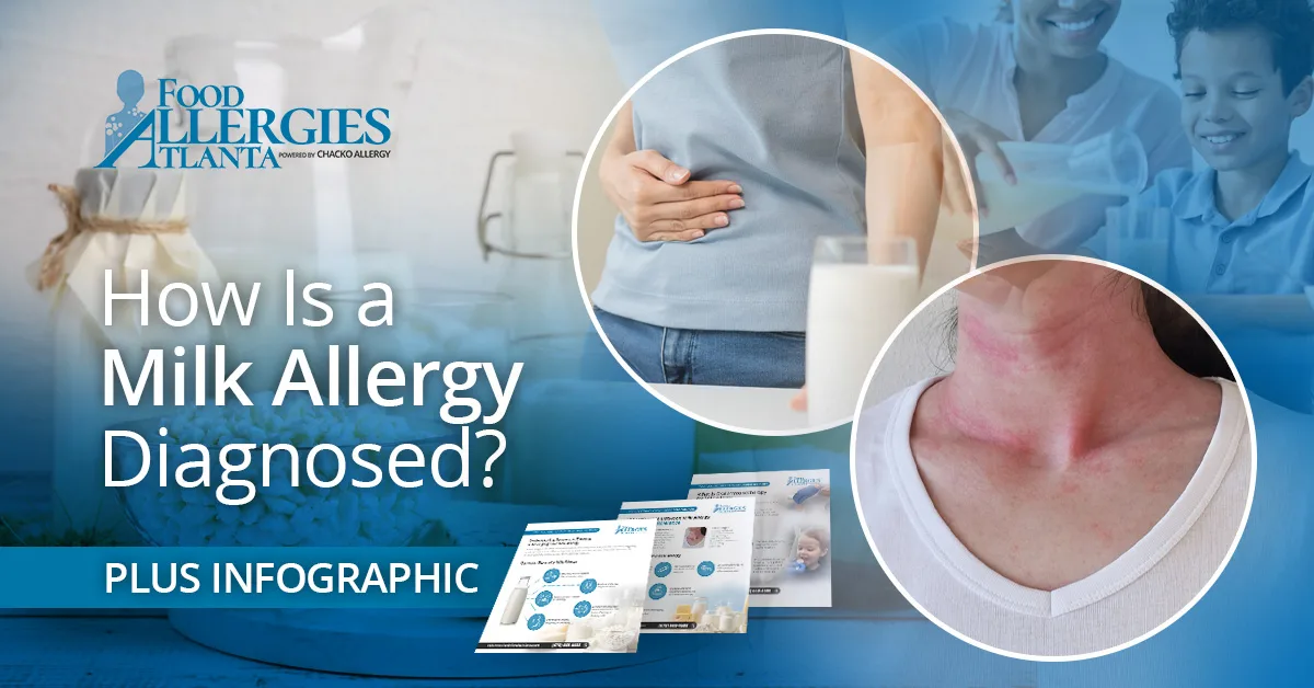 Atlanta milk allergy infographic.
